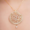 HEERA ZIRCON PAN PENDANT SET