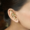 22k Gold Plated Kaanphool Lotus Earpin