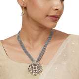 22k Gold Plated Varsha Mahima Necklace Set