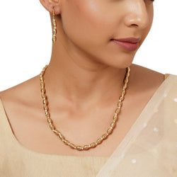 22k Gold Plated Varsha Manaswini Necklace Set
