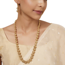 22k Gold Plated Varsha Manika Necklace Set