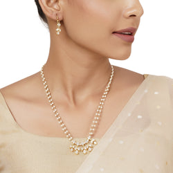 22k Gold Plated Varsha Nandana Pendant Set
