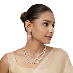 22k Gold Plated Varsha Nikhara Necklace Set