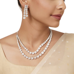 22k Gold Plated Varsha Nikhara Necklace Set
