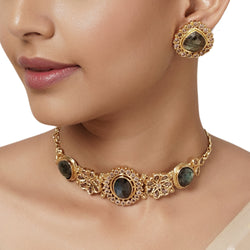 22k Gold Plated Varsha Niranjana Necklace Set