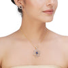 HEERA FLOWER PENDANT SET