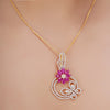 HEERAROUND FLOWER ZIRCON SET