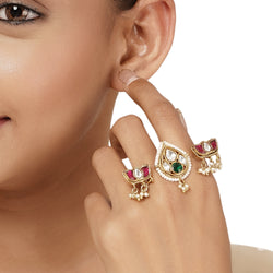 22k Gold Plated Varsha Vasudha Ring