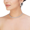 HEERA ZIRCON SILVER NECKLACE SET