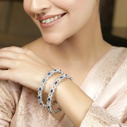 22k Gold Plated Ziya Oval Bangle