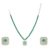 HEERA SQUARE ZIRCON PENDANT SET