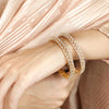 22k Gold Plated Ziya Weave Bangle