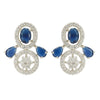 HEERA SILVER PLATED PENDANT SET