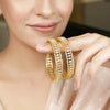 22k Gold Plated Ziya Marquise Bangle