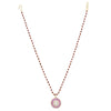 HEERA GOLD PLATED ROUND PENDANT SET