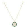 HEERA FLOWER GREEN PENDANT SET