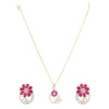 HEERAROUND FLOWER ZIRCON SET