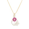 HEERAROUND FLOWER ZIRCON SET