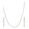 HEERA SILVER ZIRCON NECKLACE SET
