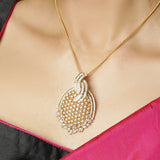 Anusha 22k Gold Plated Pendant Set