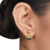 Gold Plated DOR Iolite Peridot String Necklace Set