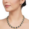 Gold Plated DOR Peridot Iolite String Necklace Set