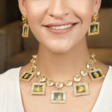22k Gold Plated Krishna Murali Necklace Set