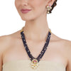 VILANDI BLUE KUNDAN NECKLACE SET