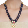VILANDI BLUE KUNDAN NECKLACE SET