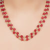 Gold Plated DOR Fluorite Jade String Necklace Set