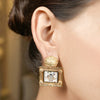 22k Gold Plated Krishna Vrinda Earring