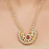 Gold Plated Neel Kundan Pearl Necklace Set