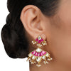 Gold Plated Neel Kundan Pearl Necklace Set