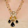 Gold Plated  Neel Kundan Citrine Onyx Necklace Set