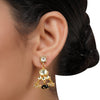 Gold Plated  Neel Kundan Citrine Onyx Necklace Set