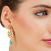 Grishma Gold Plated Kundan Turquoise Choker Set