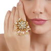 VILANDI KUNDAN FLOWER RING