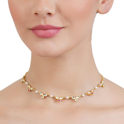 VILANDI WHITE KUNDAN NECKLACE