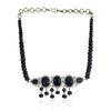Silver  Plated Baisakh Blue Iolite Choker Set