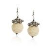 Silver Plated Baisakh Zircon Carved White Coral Necklace Set