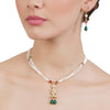 VILANDI KUNDAN WHITE NECKLACE SET
