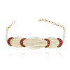 Gold Plated Baisakh Red Kundan Pearl Choker Set