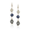 Silver Plated Baisakh Lapis Zircon Necklace Set
