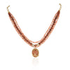 Gold Plated Baisakh Tiger Eye Necklace Set
