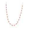Dor Gold Plated Coral Drop Bead String Set