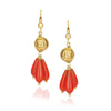 Dor Gold Plated Coral Drop Bead String Set