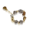 Silver Plated Gray  Baroque  Bracelet