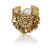 Gold Plated Kundan Gold Ghungroo Bangle