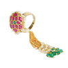 Swarnam Flower Stud Ring