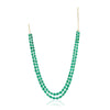 Dor Gold Plated Green Onyx Double Strand String Set